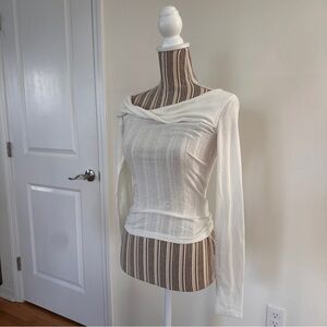 UO White Long Sleeve Top